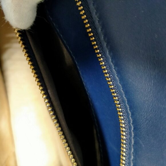 Gucci Sherry Line Navy Blue Leather Shoulder Bag mon-707-091325 - Picture 14 of 16